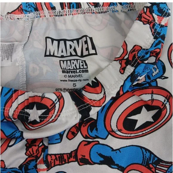 Marvel Comics Captain America Leggings SZ S - Picture 5 of 5